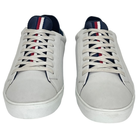 Tommy Hilfiger McNeil Cream Faux Leather Mens Sneakers 12M - Picture 9 of 16